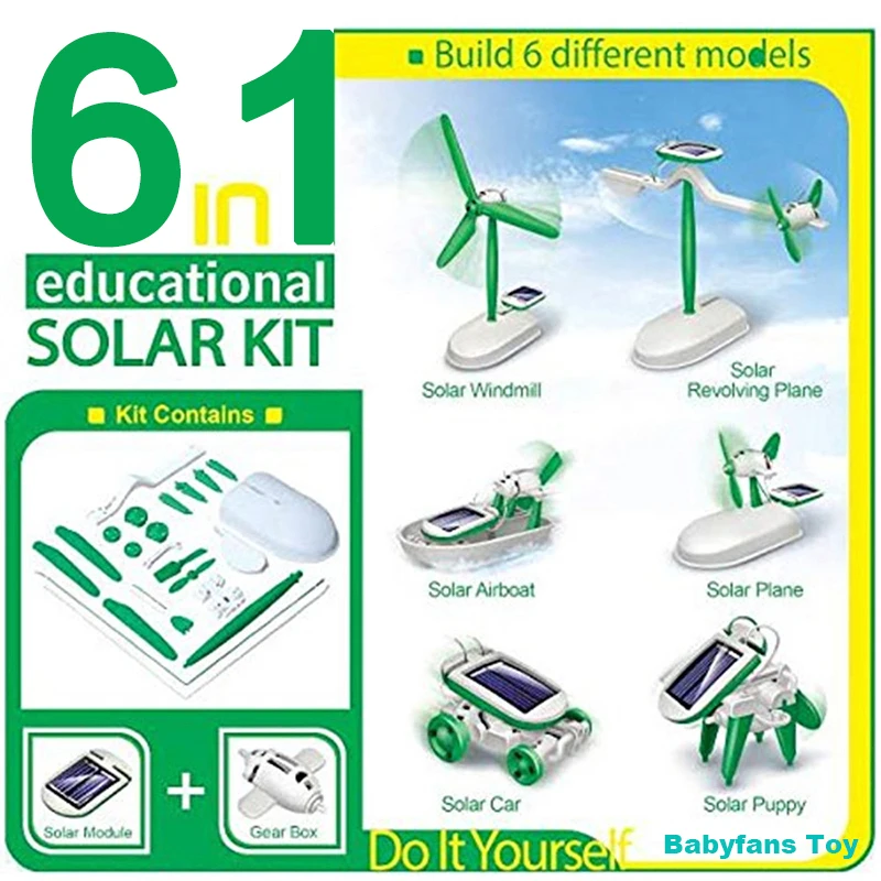 Model Kit U Boat - 6-in-1 Solar-Power Roboter Kit Montage Schiff