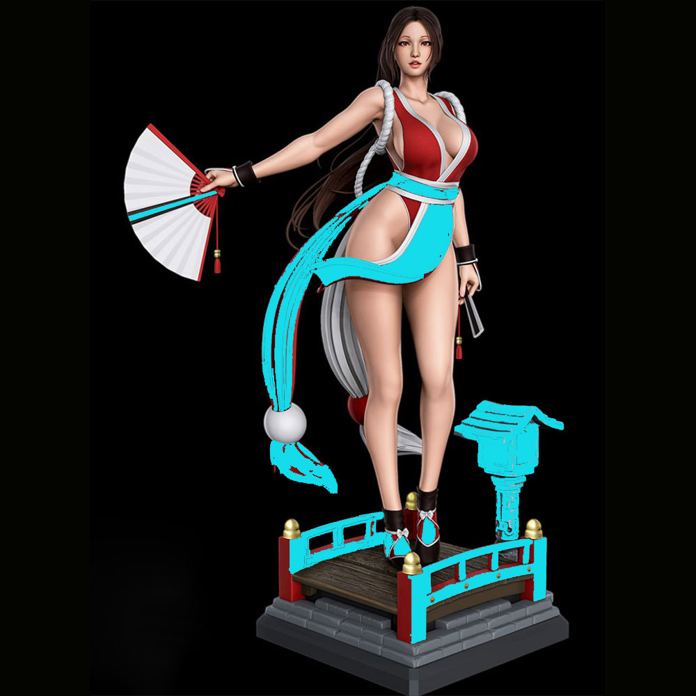 Model Kit Hg - 1/24 Sexy Langhaariges Mädchen Miniatur-Harzstatue 75mm