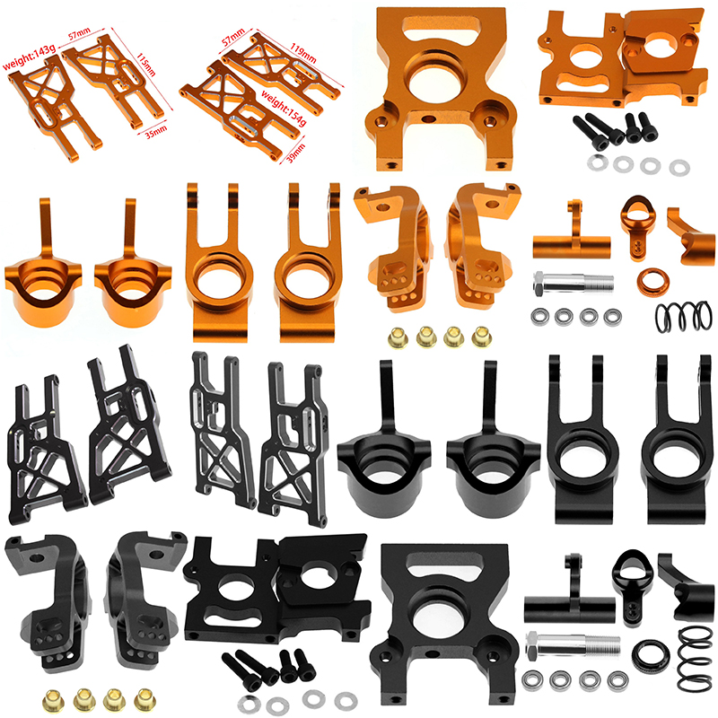 Model Kit Frame - DBX07 EX07 Zubehör – Achsschenkel/C-Nabe/Hinterachssitz/Lenkungssatz/Motorhalterung –