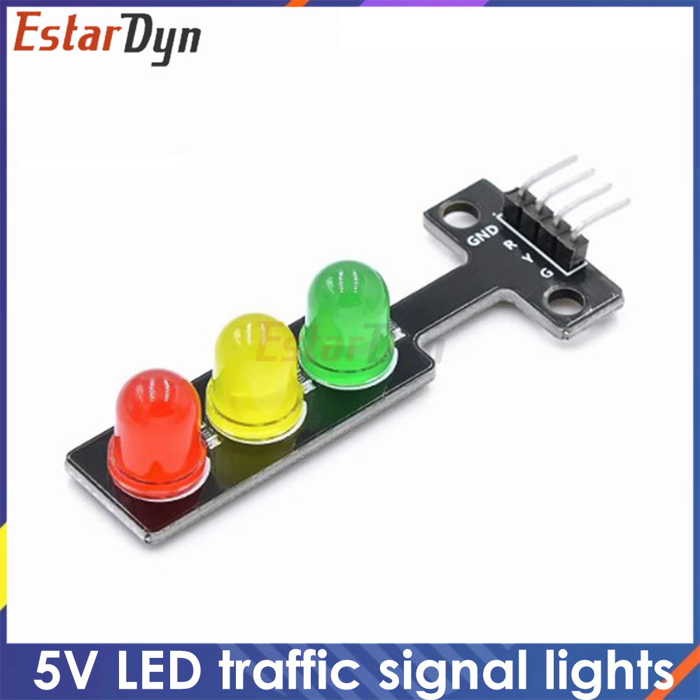 Model Kit Regus - Rot-Gelb-Grünes Ampelmodul, 3-Farben-LED-Signalset für MINT-Bildung &