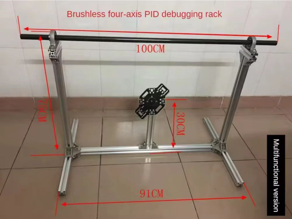 Model Kit Frame - 1m großer 4-Achsen-Modellflugzeug-Universal-Gimbal Multirotor-PID-Flugsteuerungs-UAV-Halterung Drohnen-Debugging-Rahmen für