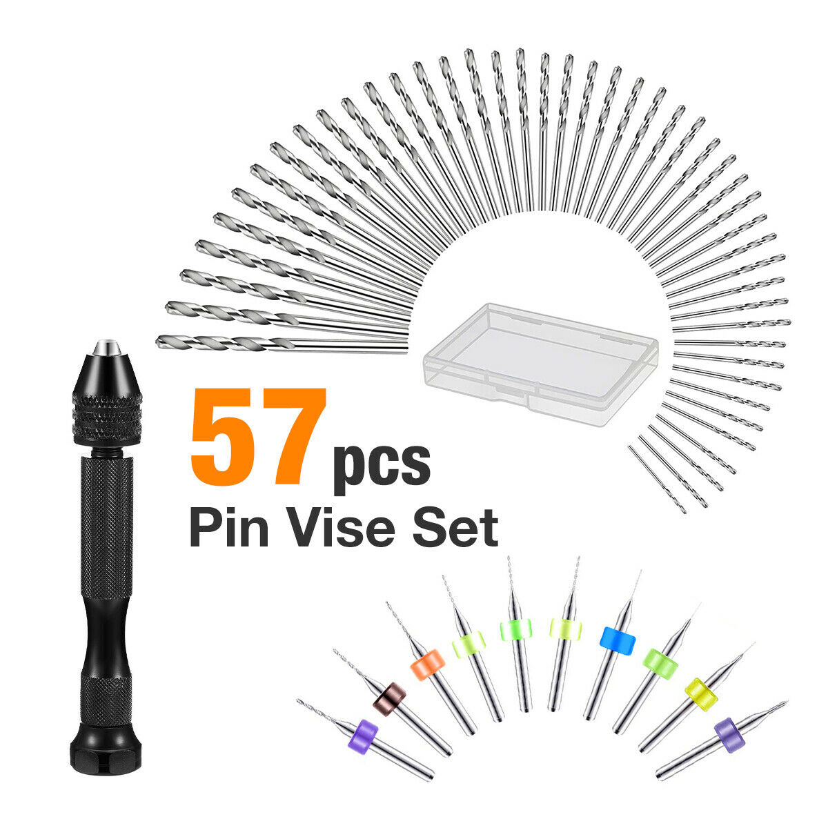 57 stücke legierter Stahl Stif – Pin Vice Micro Bewertung und Preis