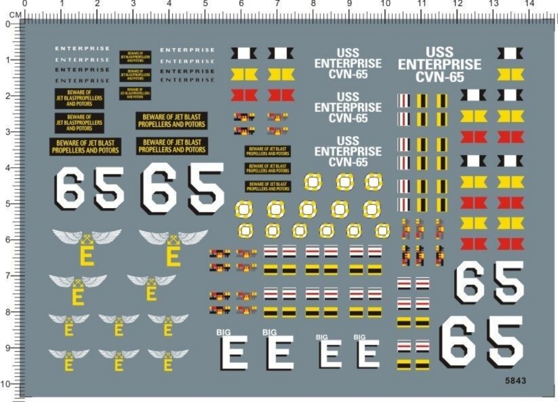 Wasserschiebeaufkleber für den – Model Kit Uss Enterprise Bewertung und Preis
