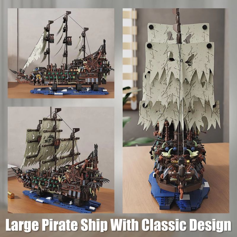 2159-teiliges Piratenschiff-Ba – Model Kit U Boat Bewertung und Preis