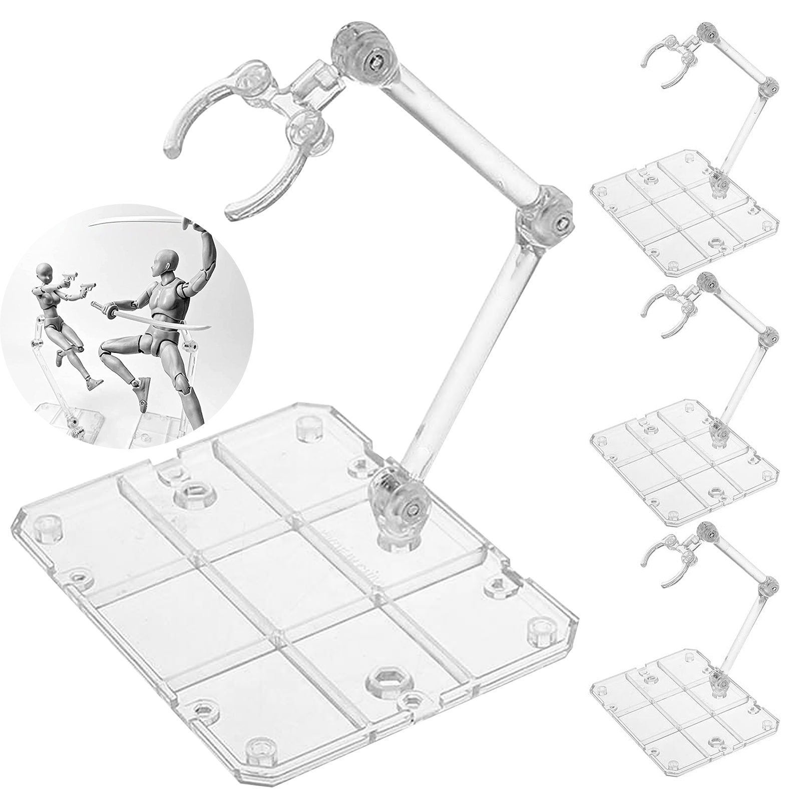 Klarer Actionfigurenständer, M – Model Kit Hg Bewertung und Preis